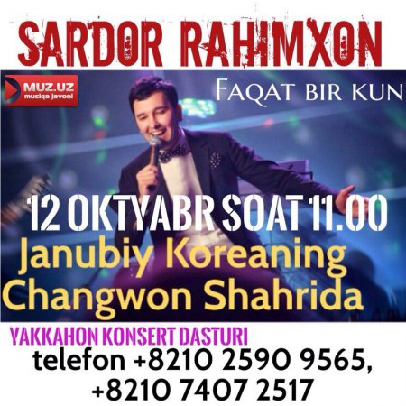 Janubiy koreyaga otlangan Sardor Rahimxon