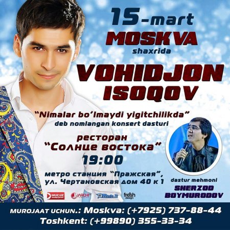 Vohidjon Isoqov moskvaga yo'l olmoqchi